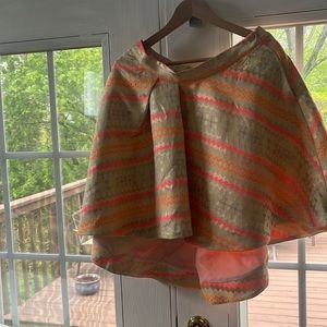 Gracia asymmetric skirt, jacquard, with pockets!